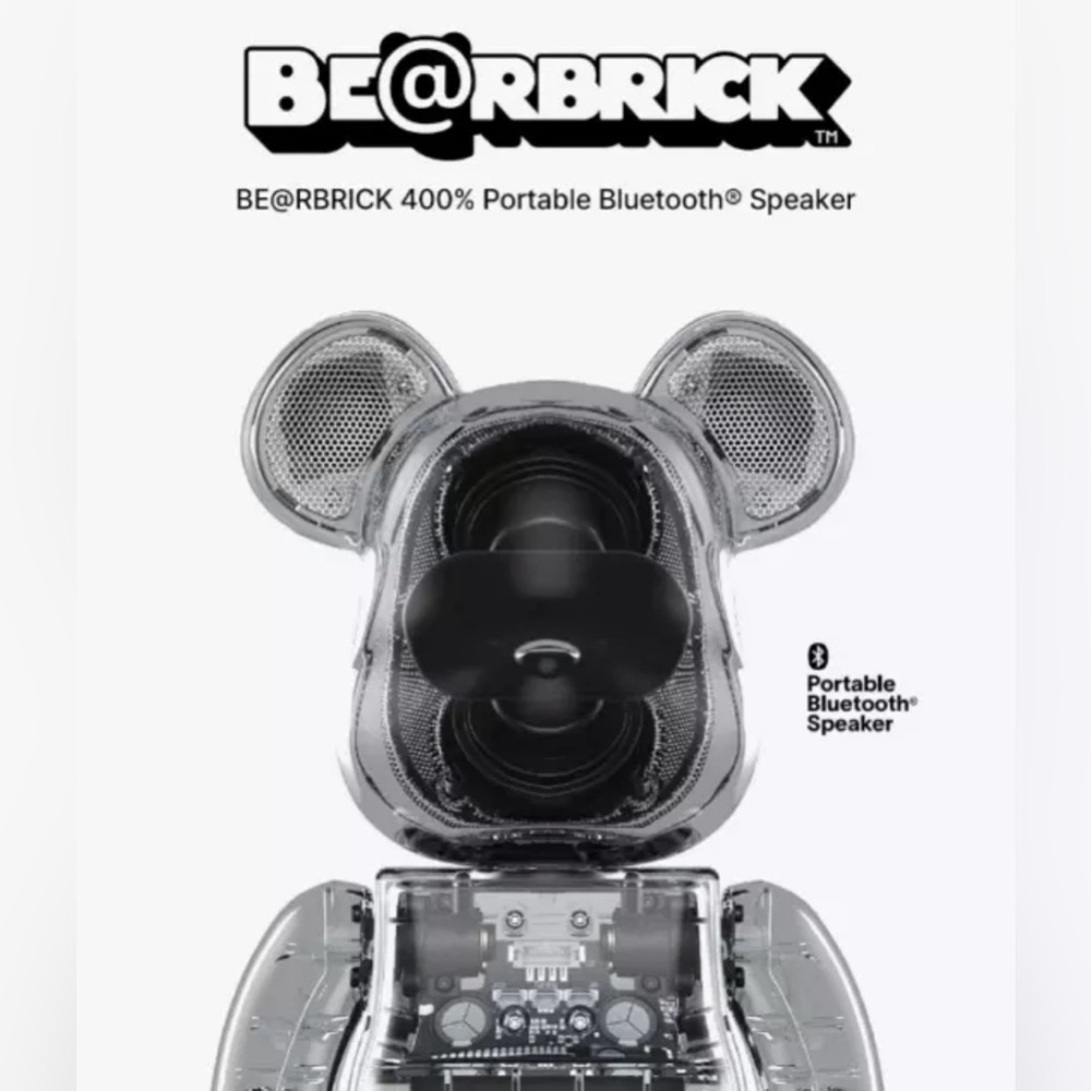 Be@rbrick Audio 400% Speaker Clear (Sealed)